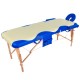 Массажный стол складной деревянный JF-AY01 2-х секционный с волной (МСТ-003Л) СА